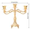 11PCS European Metal Candle Holder Intricate Carved Candle Holders Candelabra  For Dinner Party