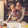Rolling Pin and Silicone Baking Pastry Mat,Stainless Steel Dough Roller,Rolling Pins with Adjustable Thickness Rings, for Baking