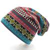 Unisex Atmungsaktive Warme Chemo Kappe Gestreifte Gedruckt Beanie Mütze Schädel Kappen Boho Stil Kopf Wrap