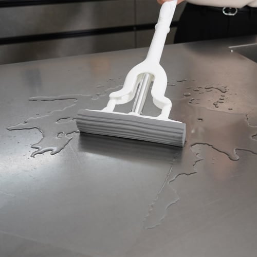 [Online Exclusive Color] Azuma Water Absorbent Mop with Super Absorbent Wringer, Mini, 43cm Long, 19cm Wiping Width, Easy Wringing, White