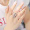 Adjustable Spiral Rings for Women Stainless Steel Twist Exaggerated Geometric Swirl Ring Punk Jewelry Birthday Gift