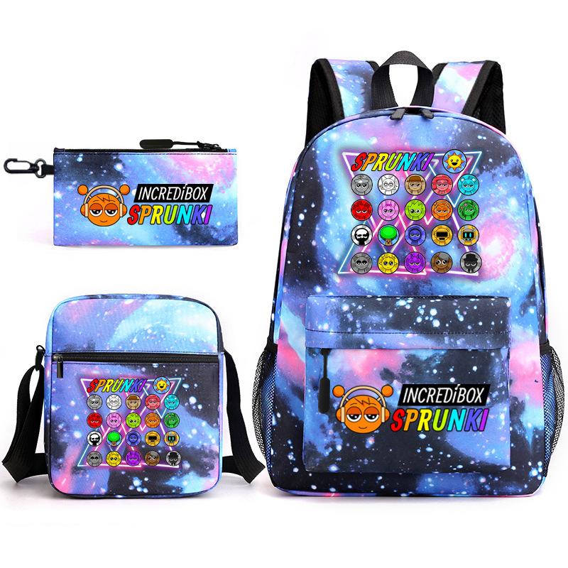 Peripheral Heat Transfer Rhythm Box Cartoon Animation Primary School Students Third Grade Light Load Reduction Large Capacity Backpack L