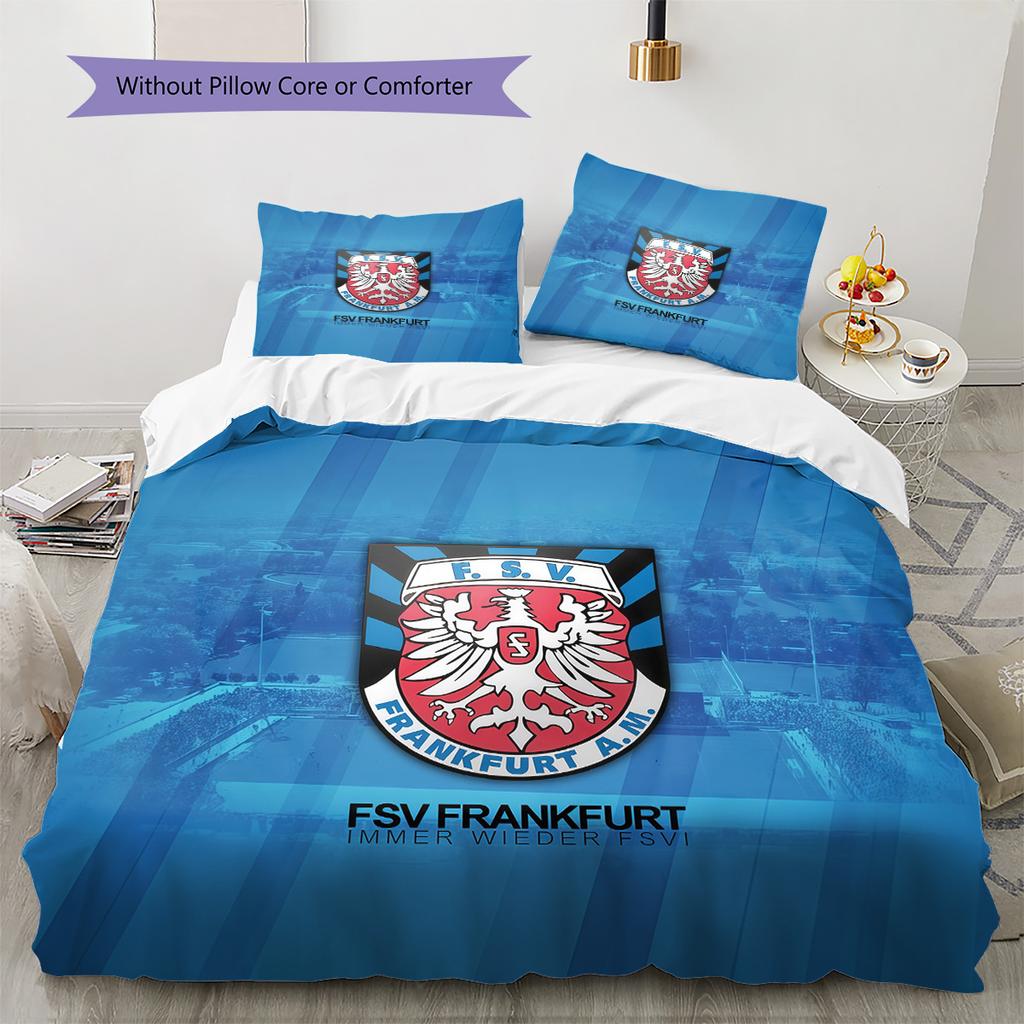 FSV Frankfurt Pattern Bedding Quilt Set  Home Decoration  Gift (1 * Duvet Cover + 2 * Pillowcase  Without Core).xwn