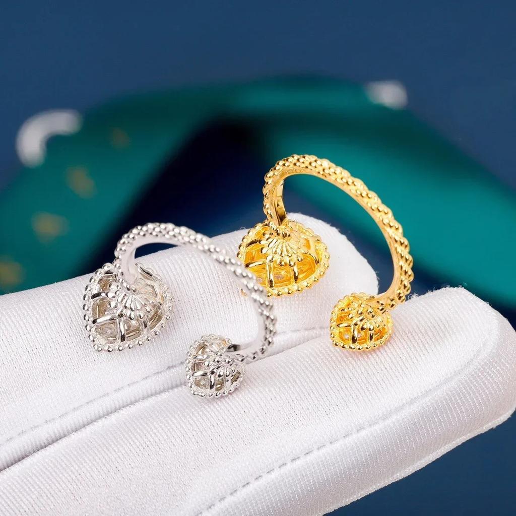 New Hot Top Quality Hot Sale Famous Brand Anniversary Gift Party Jewelry for Women Europe Luxury Zircon Opening Adjustable Rings