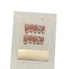 Sweet Peach Gradient Smile French Cat Eye Big Round Diamond Naked Peach Removable Wearable Armor