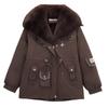 Pie Overcome Women's Medium and Long Winter Loose Cotton Clothes Fleece Thickened Cotton Large Sweater Jacket Jacket