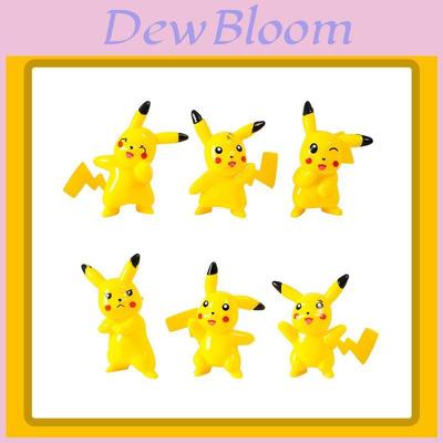 Adorable Pikachu Cartoon Anime Figure Model Doll Set Perfect For Cake Decoration And Gifts