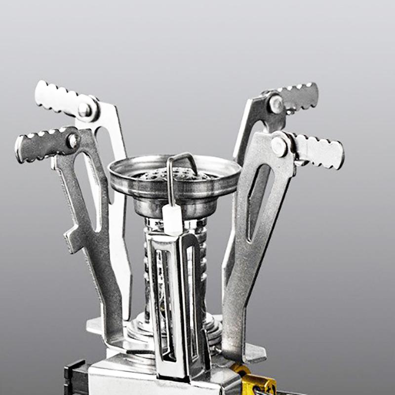 Lightweight Hiking Stove Wild All-In-One Stove Folding Electric Lighter Wild Small Gas Stove Outdoor Folding Lightweight Hearth
