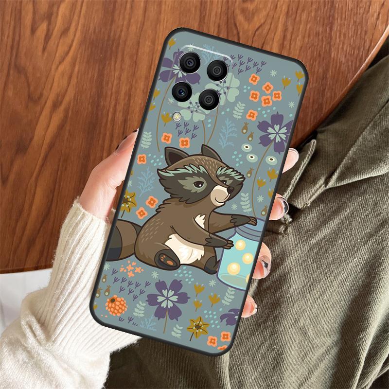 Funny little raccoon Case For Samsung Galaxy M11 M21 M31 M35 M12 M13 M14 M15 M16 M36 M56 M53 M32 M52 M55 M34 M54