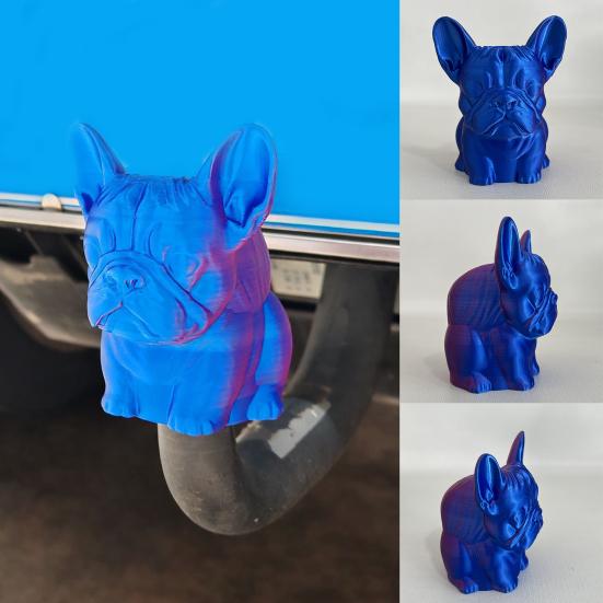 French Bulldog Trailer Hitch Cover 3D Printed Dog Trailer Tow Hook Cover