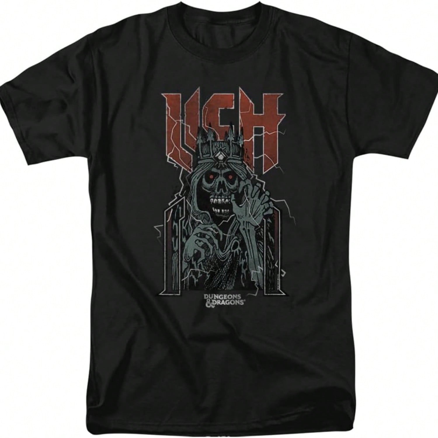 Lich Lightning Unisex Adult T Shirt S разноцветный