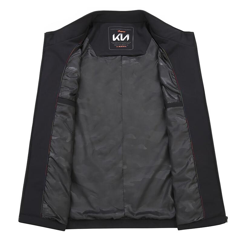 Men's Plus Size Spring Autumn Stand Collar Jacket