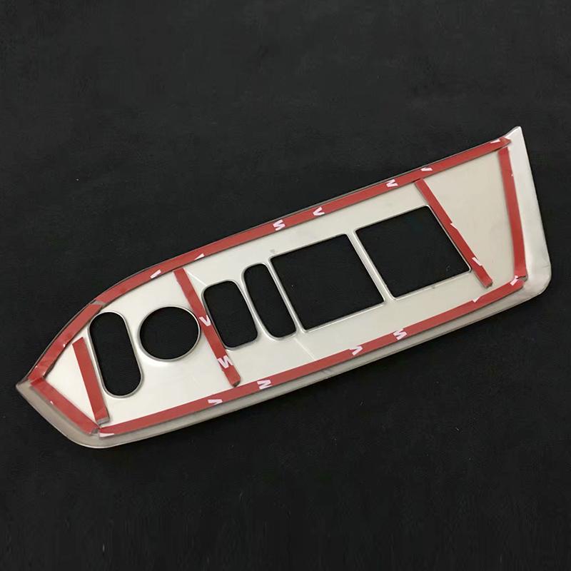 Stainless Steel 2017 2018   for Honda CR-V CRV Car Door Armrest Window Glass Lift Switch Button Cover Trim Accessories