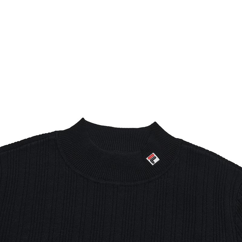 FILA Heritage Simple Classic Retro Elegant Comfortable Knit Pullover Women tops Legendary-Blue F11W548409FNV