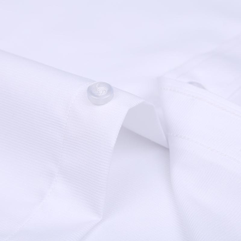 Pluss Size langermet ren bomull, strykefri Regular Fit stripete skjorte herre