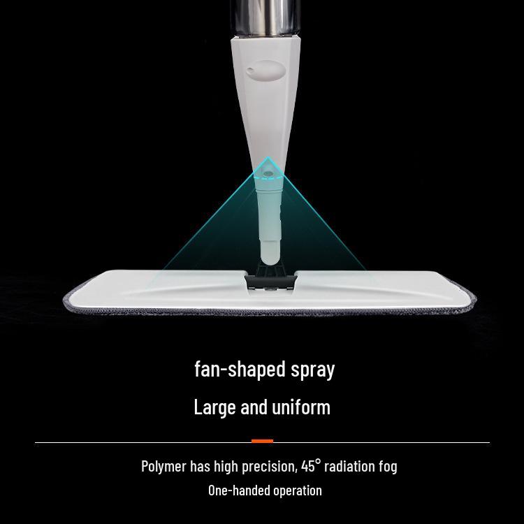 Mop płaski z podwójnym zastosowaniem i spryskiwaczem do wody do bezwysiłkowego czyszczenia podłóg na mokro/sucho