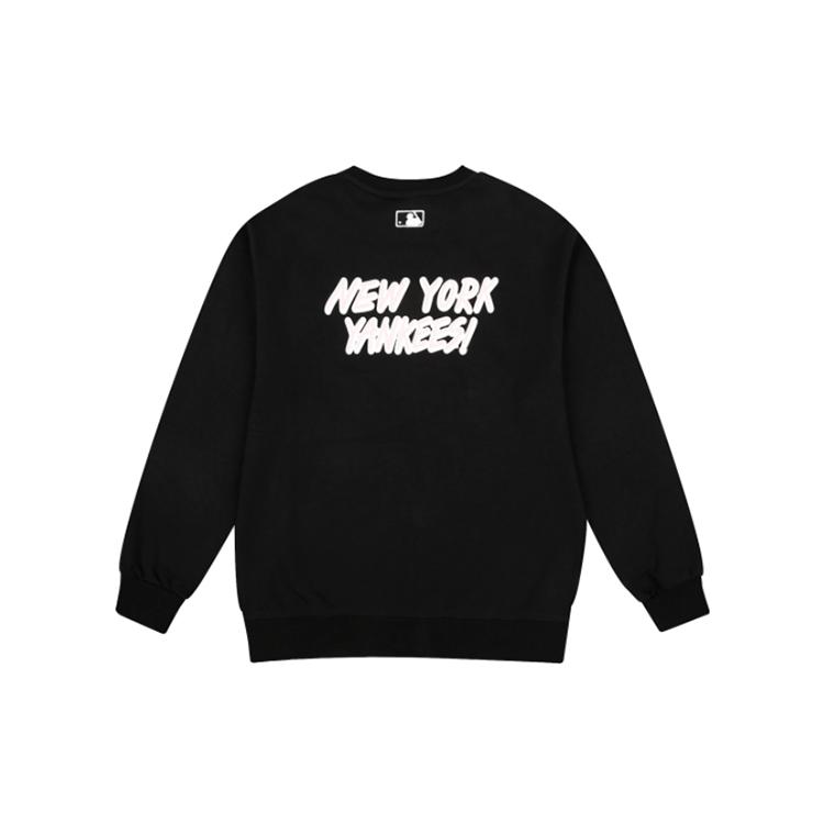 MLB New York Yankees Sweatshirts Unisex Black Crew Neck Moderate Regular 31MT04941-50X