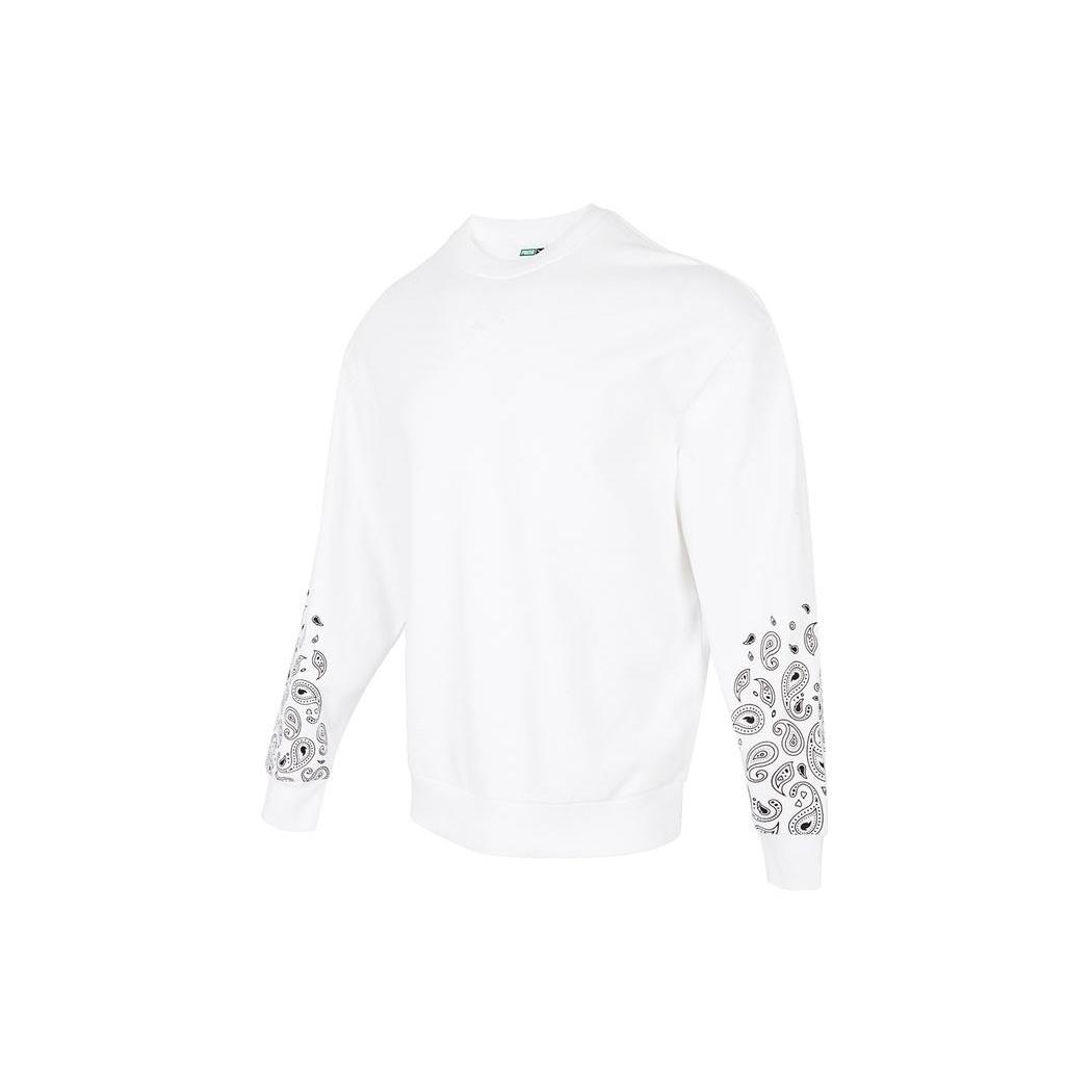 PUMA Paisley Graphic Crew  White  Men s 539522-02 XL