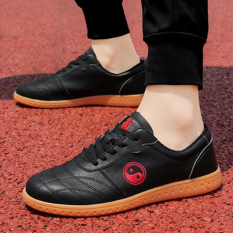 Taijiquan Kung Fu sports shoes women's Chenjiagou Taiji shoes soft beef tendon sole genuine leather martial arts shoes men's practice shoes