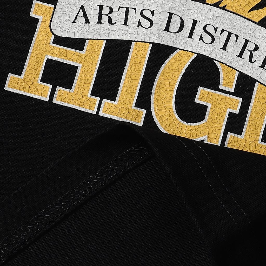 721 Amiri 2025 Sommar Ny Herr- och Dam Lös Högkvalitativ Bomull Plus Size T-shirt Par T-shirt Spricka bokstav lejon tryck