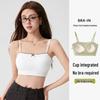 Vacker Bandeau Crop Top Camisole med Integrerad BH och Bröstkuddar - Sommarkläder som Skyddar mot Exponering