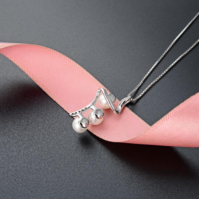 Lindon 925 Sterling Silber Klassische Damen Halskette Anhänger Zirkon Mode Geschenk