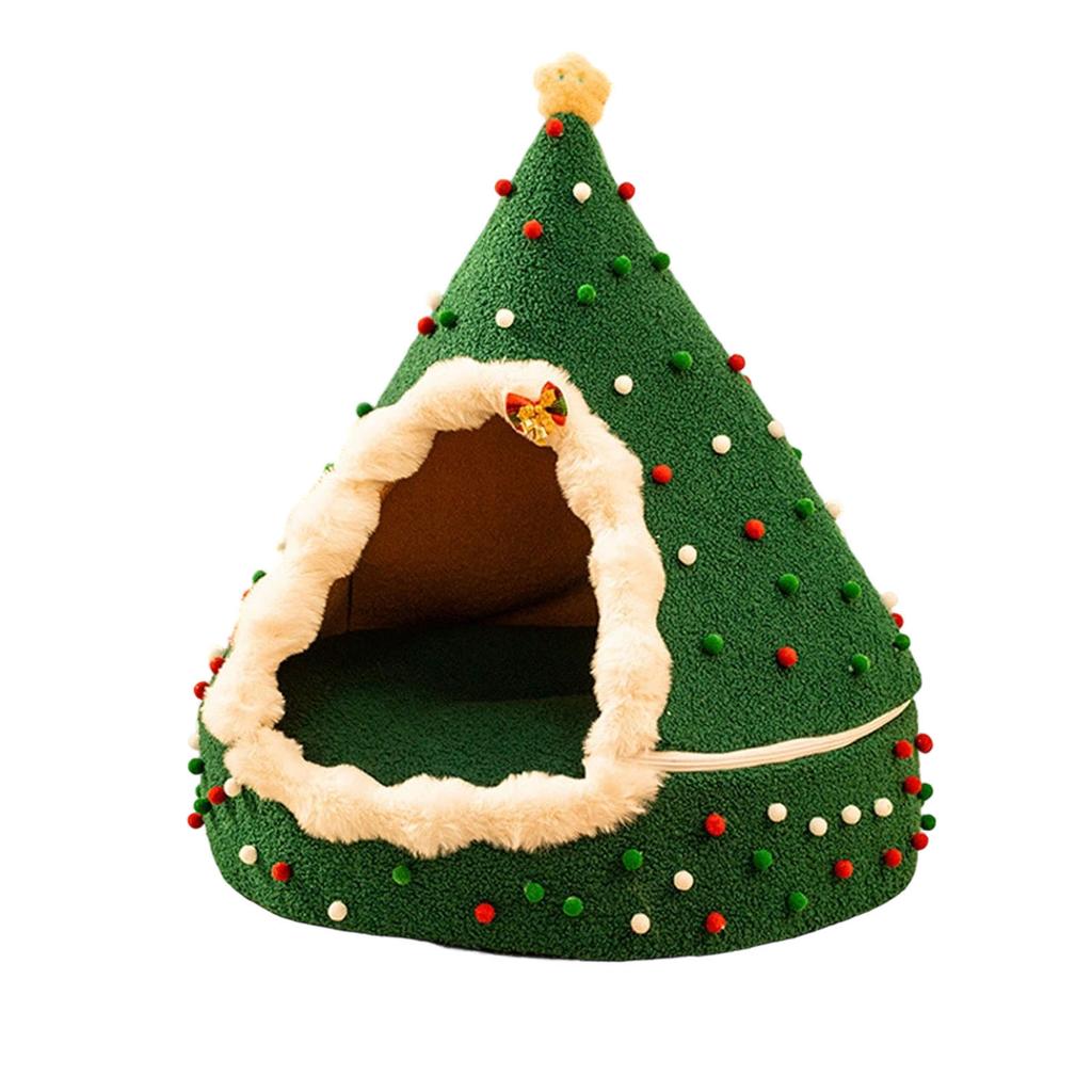 Letto di Natale con Design a Tenda Casa, Accogliente Invernale Tutto al Coperto
