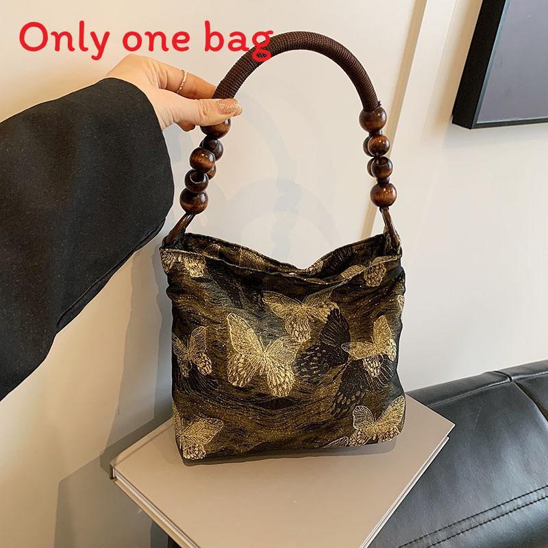 Silk Bucket Bag For Women With Magnetic Closure And Internal Phone Pocket For Daily Use