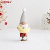 Nordica Nisse Christmas Wooden Doll, Sitting Santa (Moon) with Log