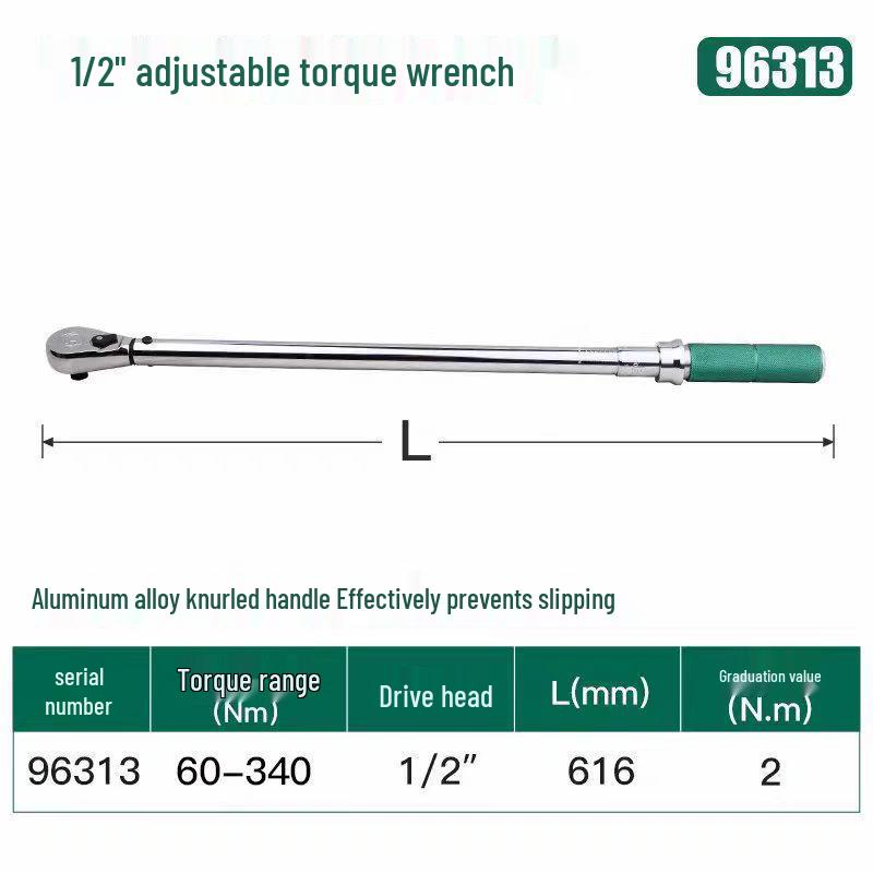 Sata High-Precision Adjustable Torque Wrench for Automotive Repair and Spark Plugs