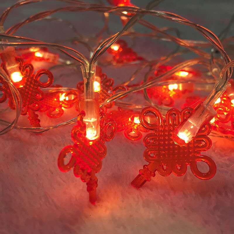 LED Red Lantern String Lights - Festive New Year and Spring Festival Decoration