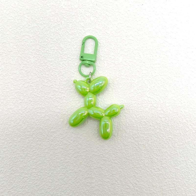 Color-Plated Balloon Dog Acrylic Keychain Pendant