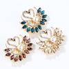 Cute  Pearl Swan Brooches For Women Wedding Jewelry Vintage Lapel Pins