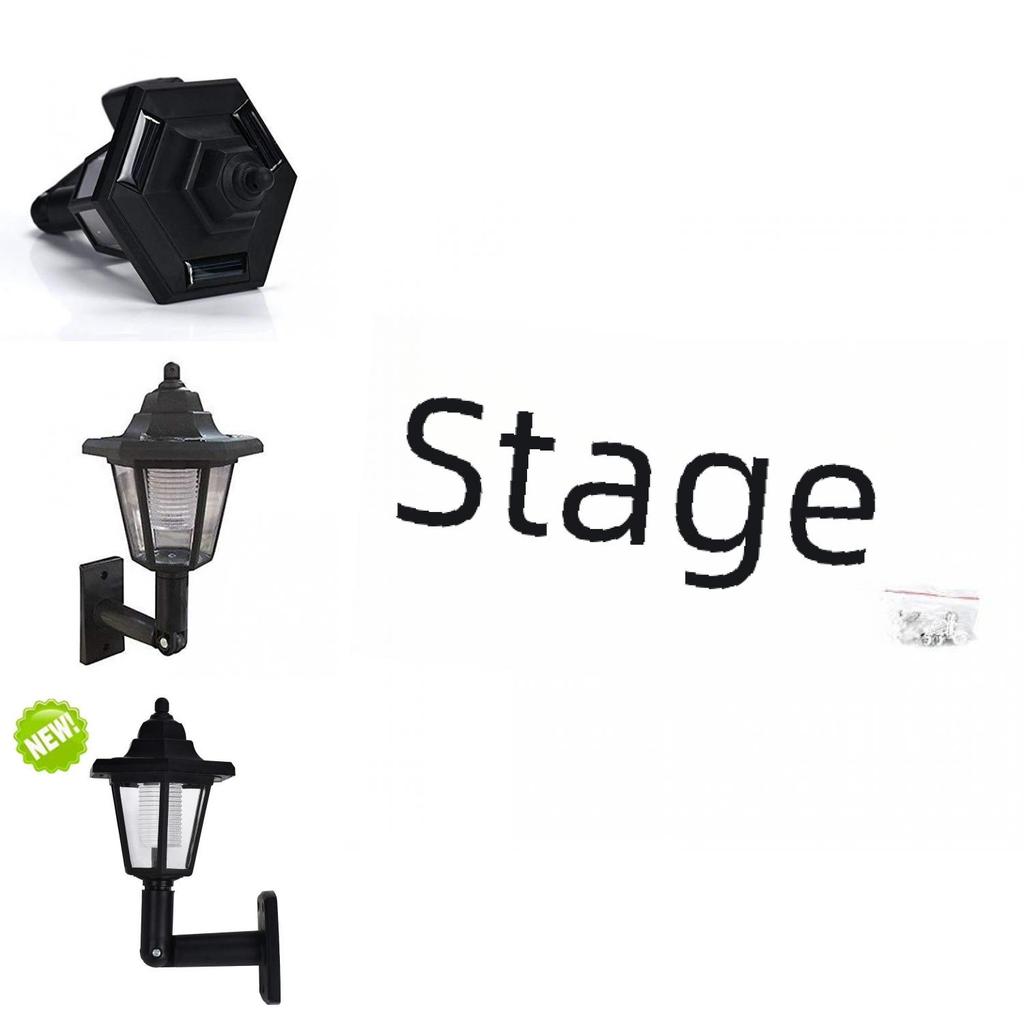 Vintage Solar Hexagonal Lamp Led Lighting For Courtyard And Garden Decor Ip55