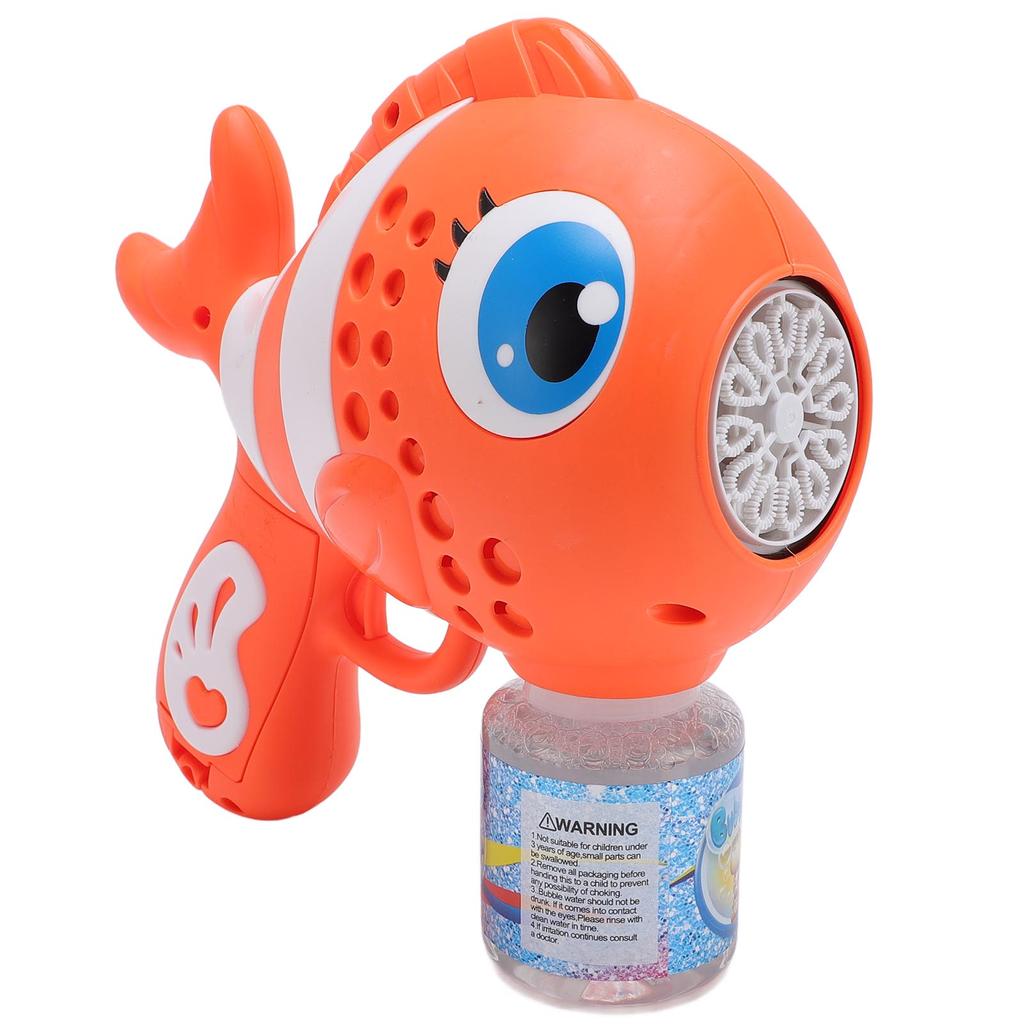 Handlicher Seifenblasenmacher Fischförmig Automatisch Auslaufsicher Seifenblasen-Pustemaschine für Kinder