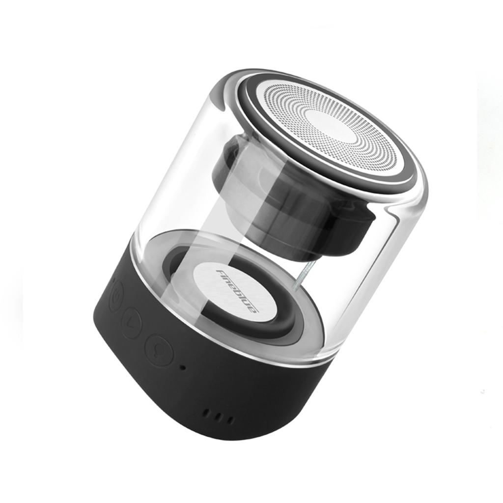 FineBlue MK-22 Magnetic TWS Wireless Speaker with LED Lights Portable Sound Box Transparent LED