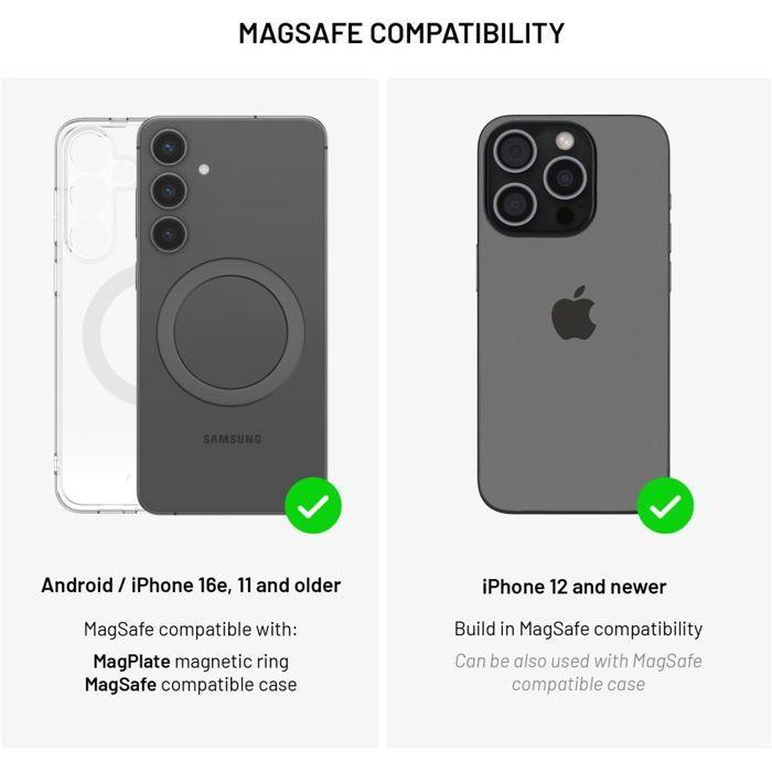 Wireless Charger - FIXED - MagFlex ALU 3-in-1 - MagSafe 15W - USB-C - Undervoltage Protection