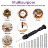 36Pcs/set Precision Hand Drill Set, Stainless Steel Needle Vise with 25 Twist Drills and 10 Carbide PCB Rotary Tools for Resin, Wooden Crafts