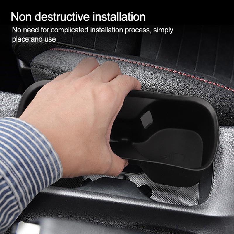 Silicone Cup Holder Insert For Hyundai I30/I30N - Rhd Shockproof Anti-Slip Drink Mat For Center Console