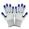 1 Pair Nylon Gardening  Gloves Waterproof Stab-resistant Safety Double-layer Latex Coated Non-slip