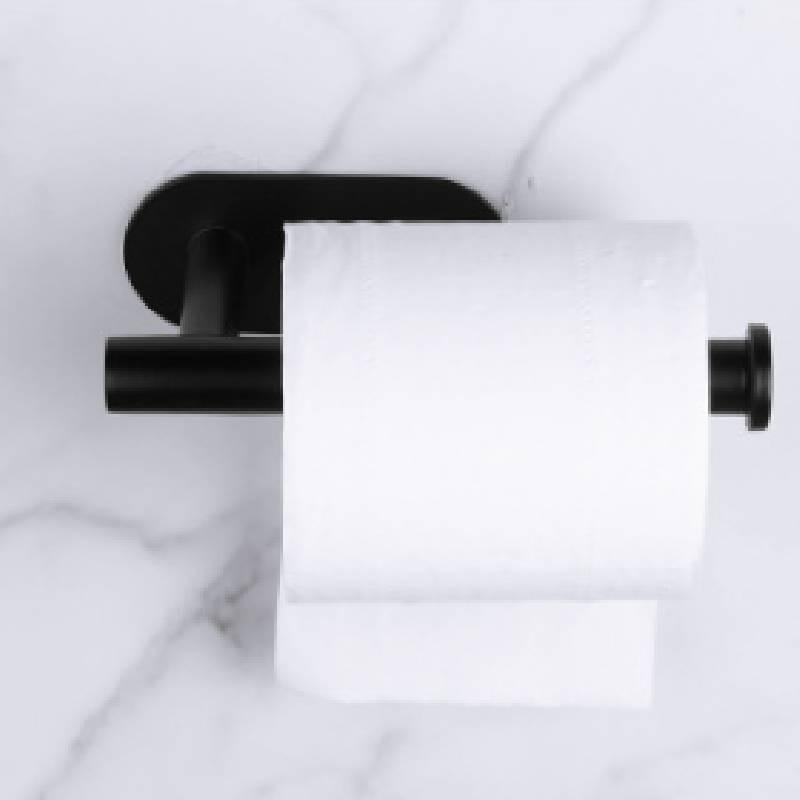 Sleek Brushed Stainless Steel Paper Towel Holder Oval Base No-drill Design For Modern Bathrooms