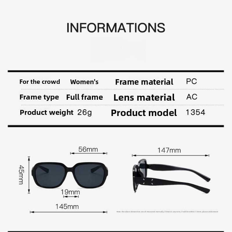 Women's sunglasses, fashion square sunglasses.