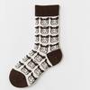 Female Spring and Autumn Cartoon Cute Zebra Cow Dog Creative Tube Socks