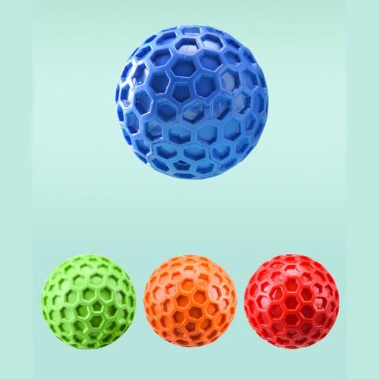 Tough Dog Chew Toy Indestructible Dog Chew Ball for Aggressive Chewers Interactive Squeaky Ball Toy for Large Medium Dogs
