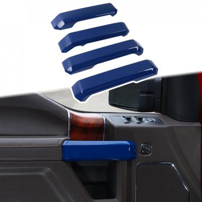 4PCS Blue Inner Door Handle Decoration Cover Trim For Ford F150 2015-20 4-DR US