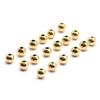 20pcs Gold Color 304 Stainless Steel Round Ball Beads Charm Loose Bead Diy Bracelet Necklace Bead For Jewelry Making Accessories