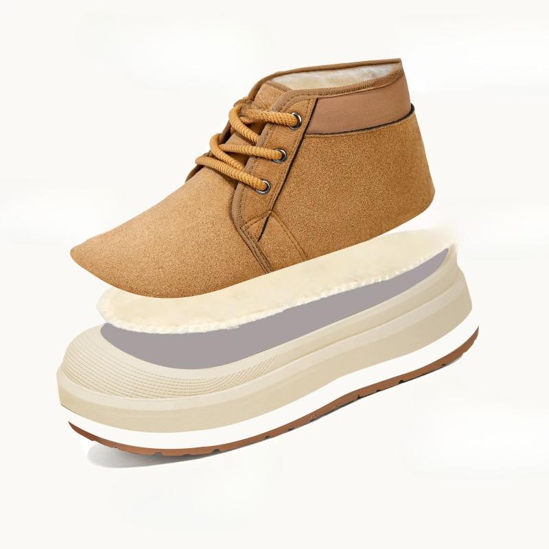 Fleece and Thickened Cotton Boots, High-top Snow Boots, Outdoor Shoes, Cotton Shoes