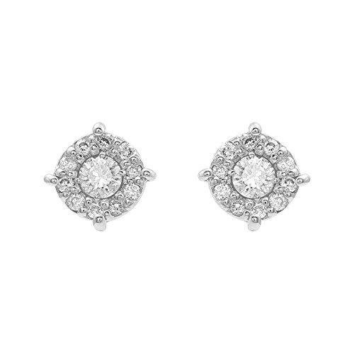 [Official] ESTELLE [WEB Exclusive] Women's Earrings, 10K White Gold with Diamonds, 0212-2446-0012-0000