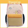Large Capacity Kids Color Blocked Backpack With Cartoon Snail Print Design