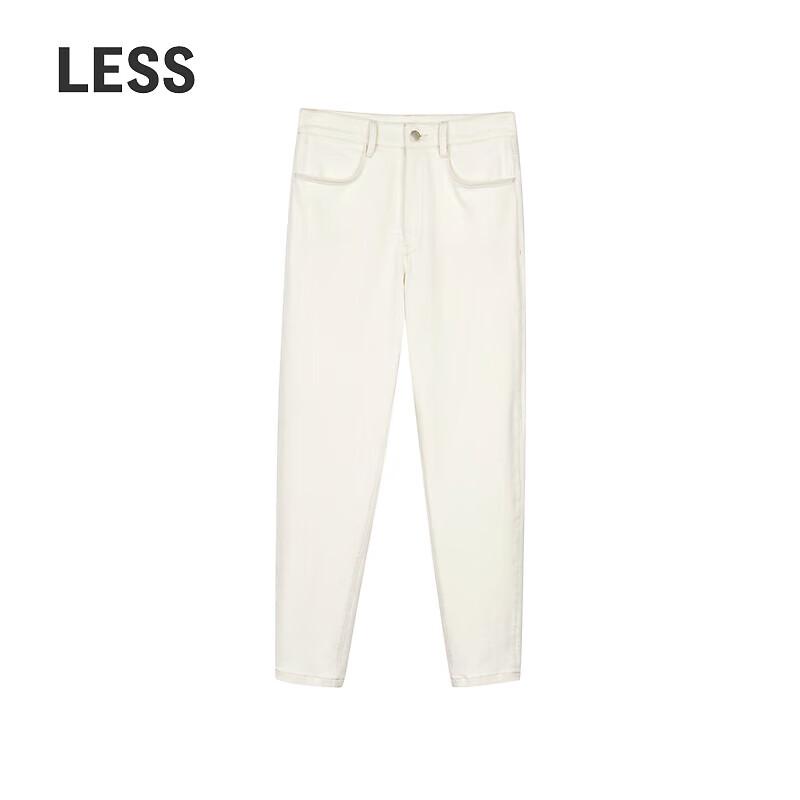 

LESS Tapered Slim-Fit Cropped Denim Jeans M